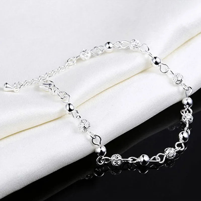 Hollow Beads Chains Bracelet Charming Party Wedding Hand Jewelry Accessories