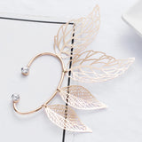 Hollow Big Leaf Ear Cuff Earrings for Women Hyperbole Ear Clip