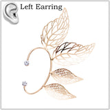 Hollow Big Leaf Ear Cuff Earrings for Women Hyperbole Ear Clip