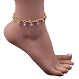 Geometric Crystal Anklet Sexy Beach Chain