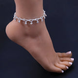 Geometric Crystal Anklet Sexy Beach Chain