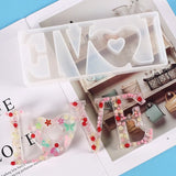 Alphabet Silicone Ornament Mould for Epoxy Resin DIY Crafts