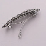 Crystal Spring Hairpin Hair Clip Bridal Jewelry Barrette