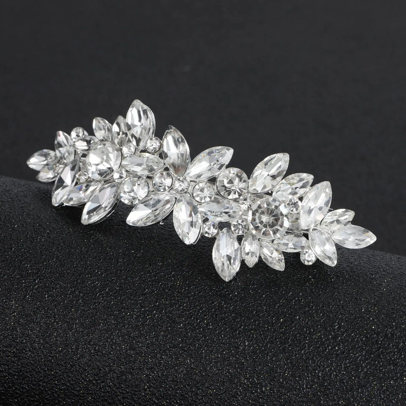 Crystal Spring Hairpin Hair Clip Bridal Jewelry Barrette