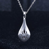 Red Crystal Ruby Gemstone Pendant Necklace