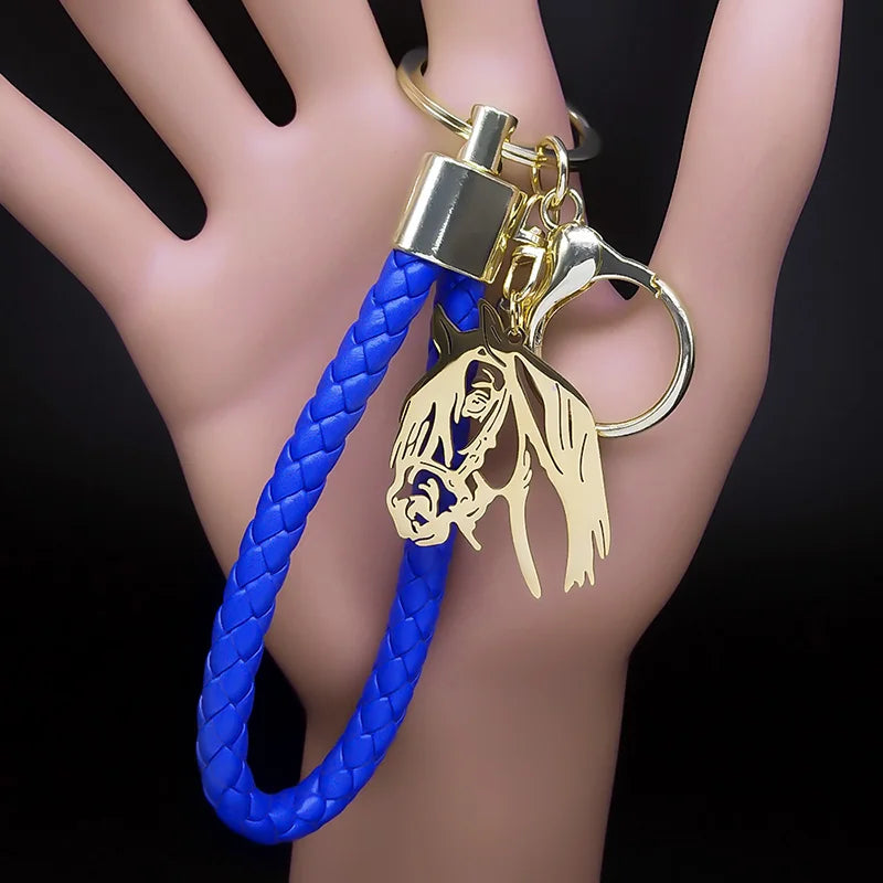 Horse Keychain for Women Men Animal Horses Lover Key Ring Bag Accessories Gift