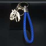 Horse Keychain for Women Men Animal Horses Lover Key Ring Bag Accessories Gift
