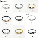 Magnetic Clasp Bracelet Stainless Steel Chain Bangle