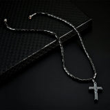Hematite Necklace Magnetic Therapy Healing Health Jewelry Cross Pendant
