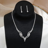 Zirconia Wedding Necklace Sexy Ladies Party Necklace Gift