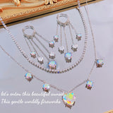 Heart Pendant Necklace with Cubic Zircon for Women