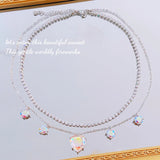 Heart Pendant Necklace with Cubic Zircon for Women