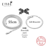 Hot Punk Clavicle Necklace 925 Sterling Silver Collar Necklaces Flat Snake Chain
