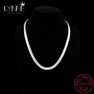 Punk Collar Necklace 925 Sterling Silver Snake Chain