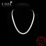 Punk Collar Necklace 925 Sterling Silver Snake Chain