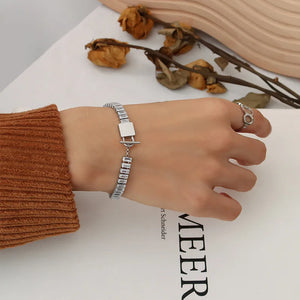 Zircon Stainless Steel Bracelets for Women