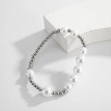 Stainless Steel Bead Hand Jewelry Pearl Bracelet for Women