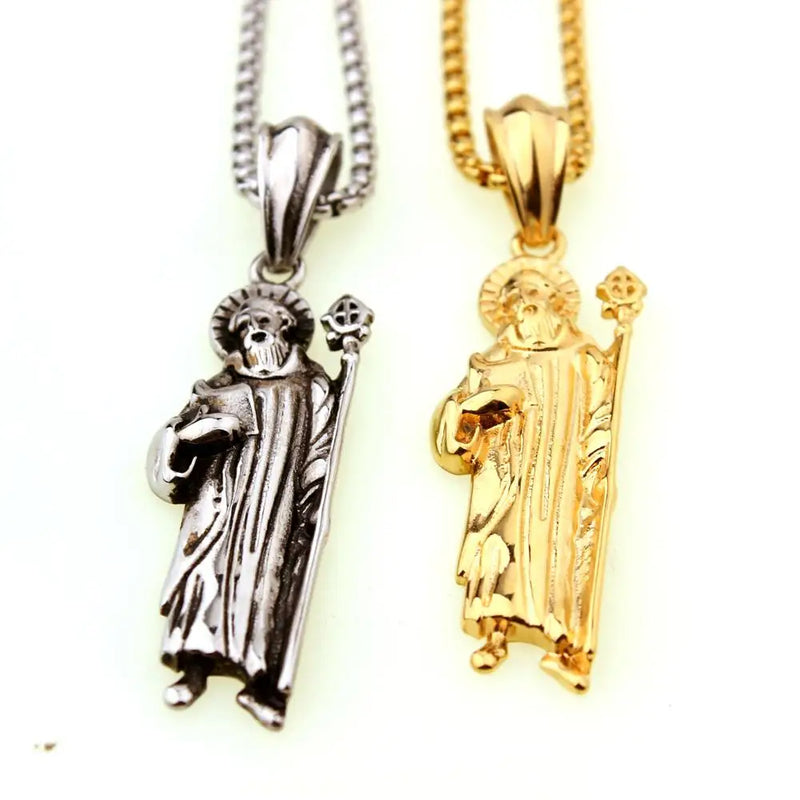 Stainless Steel Vintage Men's Pendant Necklace 24inch