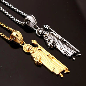 Stainless Steel Vintage Men's Pendant Necklace 24inch
