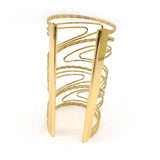 Hyperbole Punk Gold&Silver Alloy Cuff Bracelets for Girls