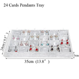 Ice Grey Velvet Jewelry Tray Storage Box Organizer Series