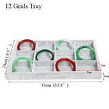 Ice Grey Velvet Jewelry Tray Storage Box Organizer Series