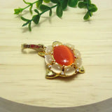 Cat's Eye Tortoise Charm Handbag Zipper Key Chain Pendant Necklace Gift