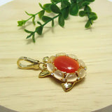 Cat's Eye Tortoise Charm Handbag Zipper Key Chain Pendant Necklace Gift