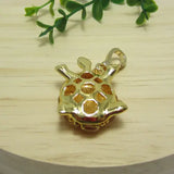 Cat's Eye Tortoise Charm Handbag Zipper Key Chain Pendant Necklace Gift