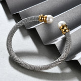 Stainless Steel Pearl Bracelets for Women