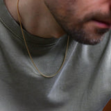 Classic Stainless Steel Box Chain Men Necklace