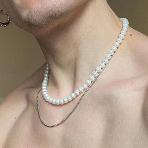 Classic Stainless Steel Box Chain Men Necklace