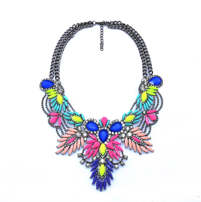 Indian Ethnic Statement Large Collar Choker Necklace for Women