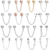 925 Silver Starry Night Charm Safety Chain for Bracelet