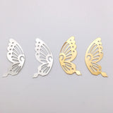 Alloy Insect Pendants Butterfly Charms DIY Earrings 100PCs