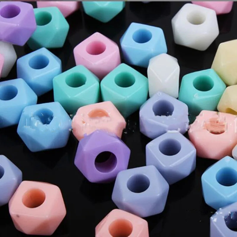 Irregular 12MM Acrylic Mix Horn Beads 100 Pieces