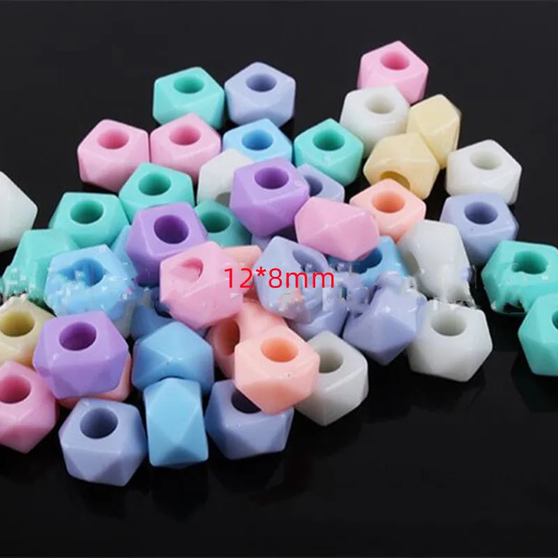 Irregular 12MM Acrylic Mix Horn Beads 100 Pieces