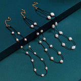 Baroque Pearl Choker Necklace for Women Rope Chain Freshwater Pearl Short Collar