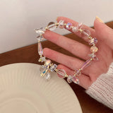 Irregular Crystal Heart Bracelet Women Elasticity Temperament Jewelry