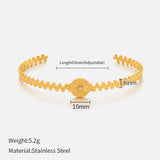 Irregular Geo Sun Rhinestone Bracelet for Women