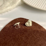 Irregular Heart Earrings for Women Silicone Ear Clip
