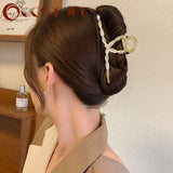 Vintage Metal Hair Claw Geometric Barrette Headwear