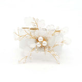 Multilayer Crystal Chain Pearl Leather Bracelet Charm