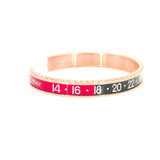 Italian Stainless Steel High Bangles Cuff Speedometer Bracelet