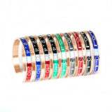 Italian Stainless Steel High Bangles Cuff Speedometer Bracelet