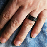 CIRCUIT BOARD Tungsten Ring Wedding Band for Men and Women