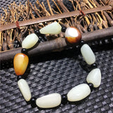 Jade Bead Bracelet Men Women Jadite Charm Jewelry