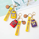 Jersey Keychain Car Key Ring Decoration Bag Pendant Men's Women's