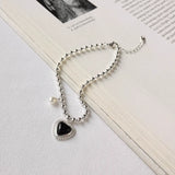 Agate Heart Bracelet Sterling Silver 925 For Women