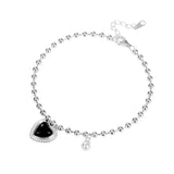 Agate Heart Bracelet Sterling Silver 925 For Women